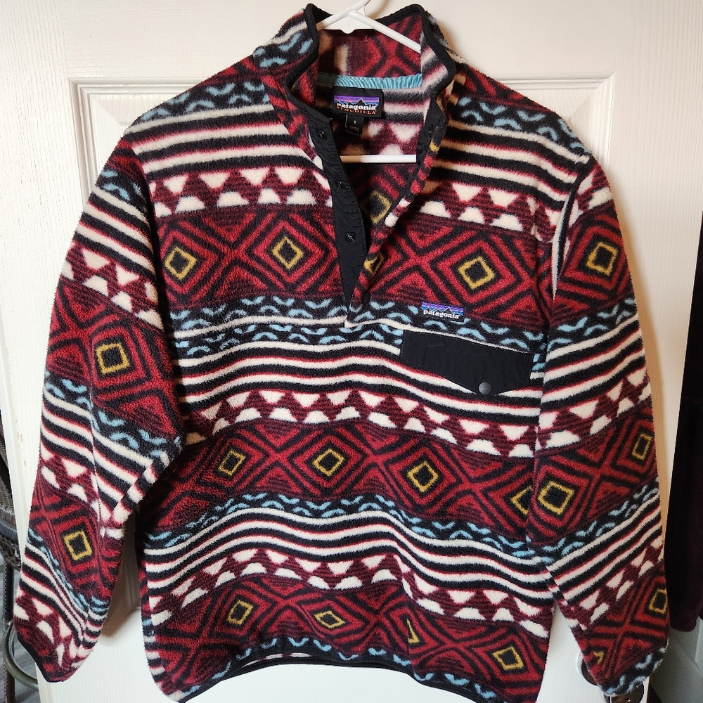 RARE Patagonia Synchilla Vintage Aztec Fleece Pullover